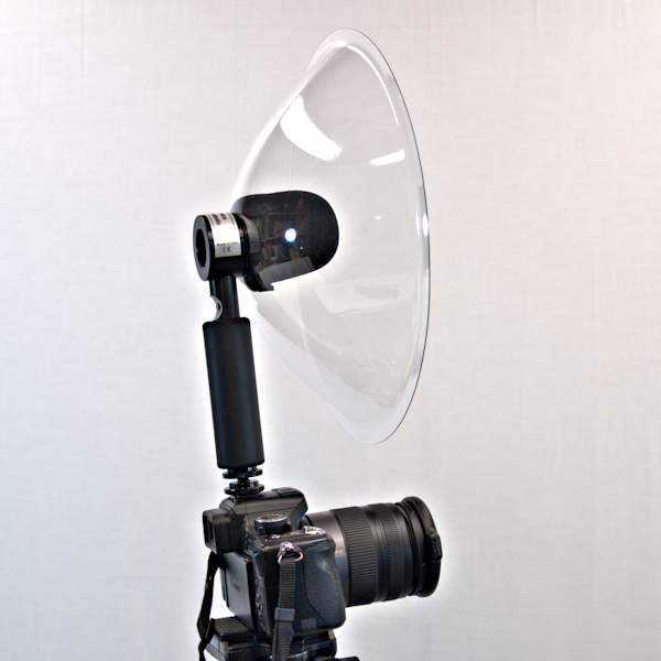 parabolic microphone on camera